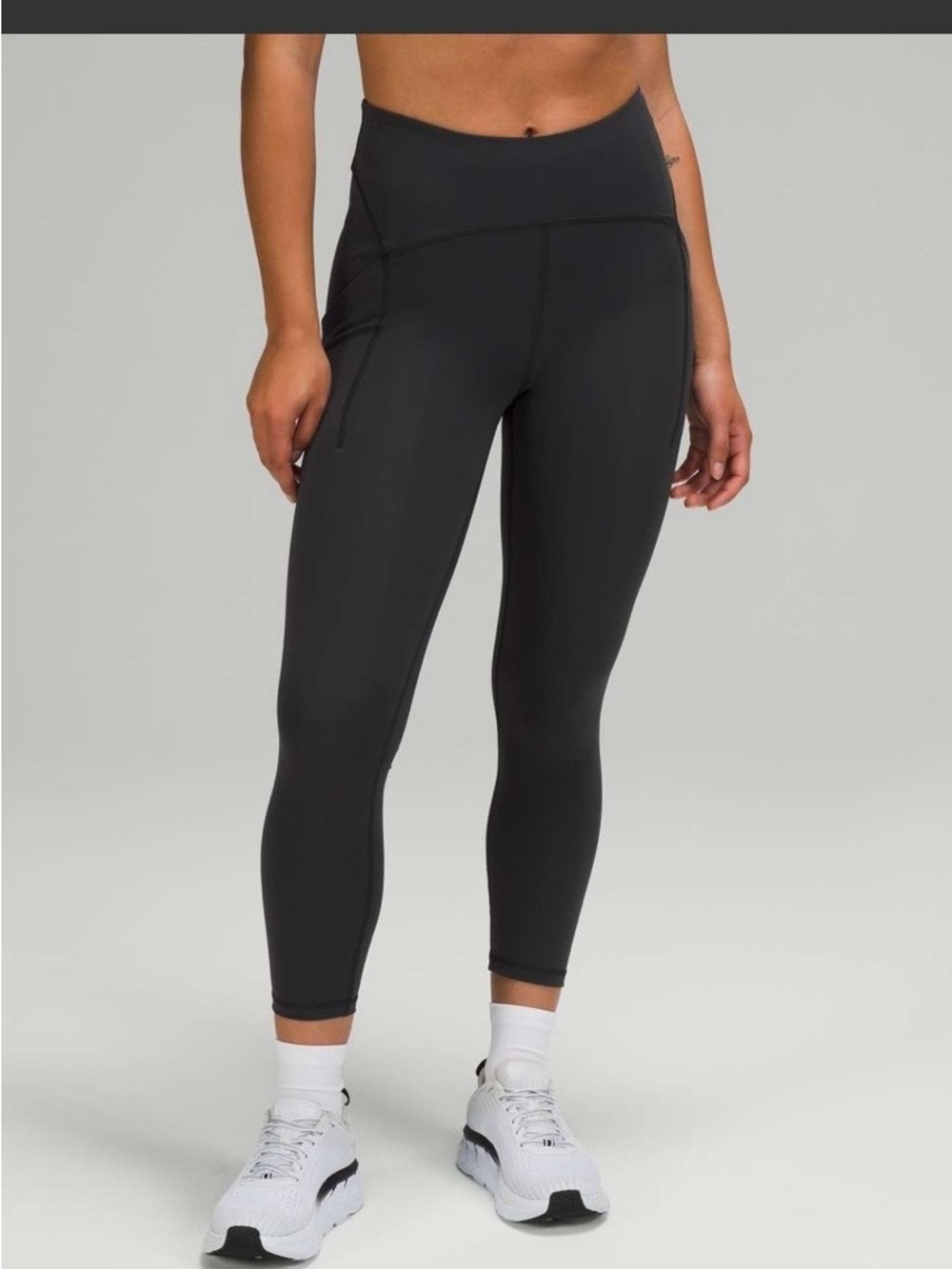 NWT Lululemon Power Thru High Rise Crop 23"